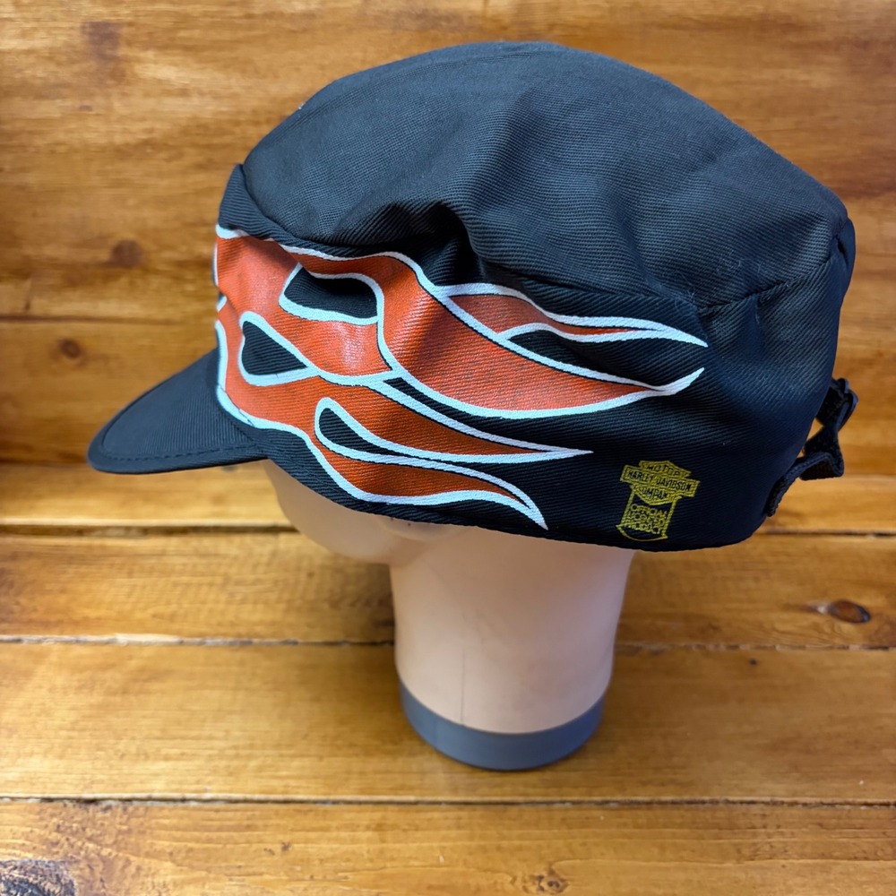 Vintage Genuine Harley Davidson Crowd Cap OSFA Black … - Gem